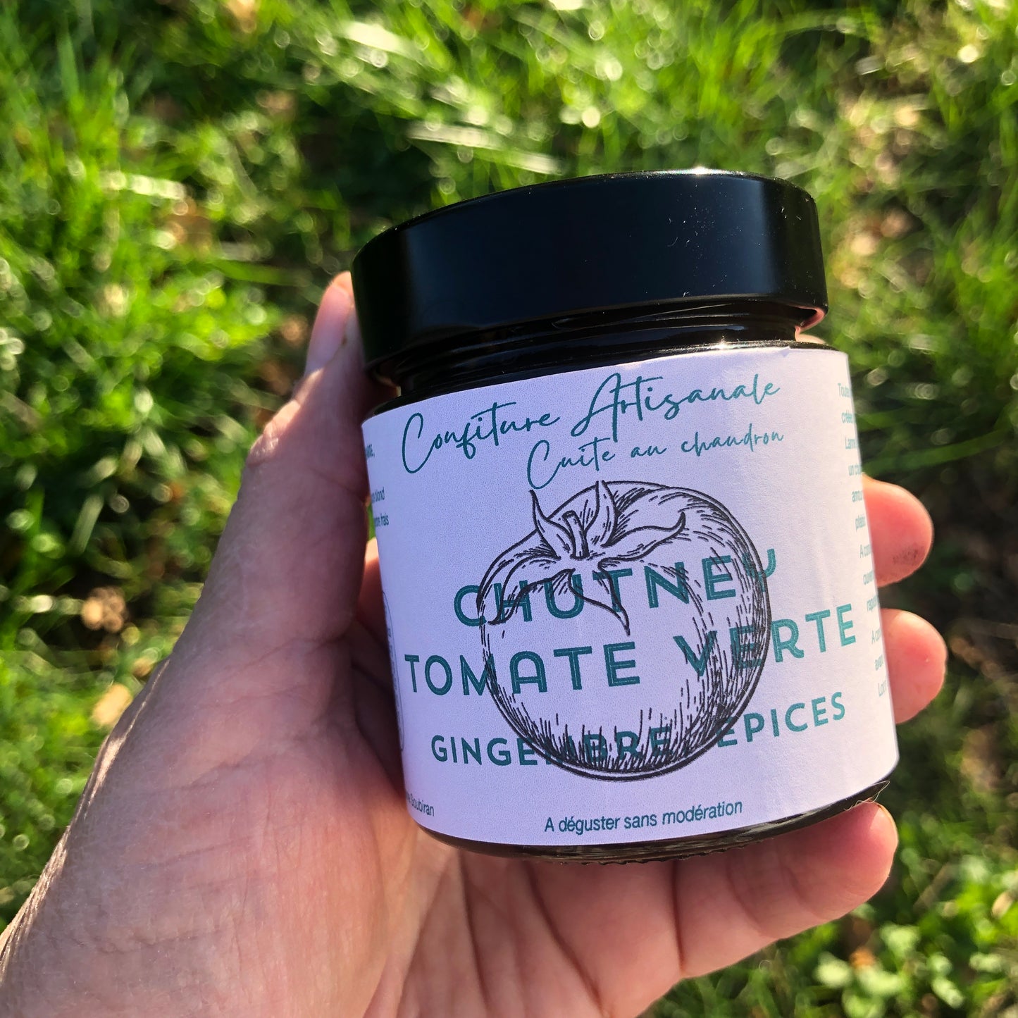 Chutney Tomate verte, gingembre, épices