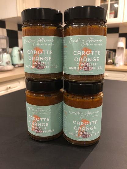 Confiture Carotte/Cannelle/Amandes Effilées
