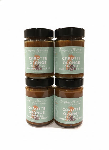 Confiture Carotte/Cannelle/Amandes Effilées